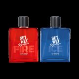 SET WET Fire & Ice Perfume for Men, Woody & Citrusy Long Lasting Perfume, Pack of 2 Eau de Parfum  –  200 ml(For Men)