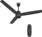 HAVELLS FAB ULED|LED Speed Indicator|Remote Controlled|Upto 65% Energy Saving with 3 Year Warranty BLDC Motor with Remote 1200 mm Ceiling Fan(5 Star | Matt Black | Pack of 1)