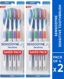 Sensodyne Toothbrush Sensitive tooth brush with soft rounded bristles Soft Toothbrush(Pack of 2)