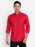 Tanip Men Solid Casual Red Shirt