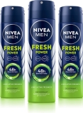 NIVEA MEN Fresh Power Deodorant Spray Deodorant Spray  –  For Men(150 ml, Pack of 3)