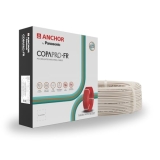 Anchor by Panasonic 1 mm COPAPro FR Electrical Wire, 90 Meter Fire Resistant Single Core PVC insulated Pure Copper Wire, Anti Rodent Anti Termite Flexible Wire for Connections (WHITE, 96138WH)