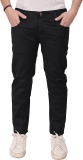 HIBOK Regular Men Black Jeans