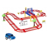 Amazon Brand – Jam & Honey Avengers-Themed Car Track Small Set | DIY Loop Race Track with Cars | 360° Racing Fun | Safe & Durable | BIS Certified