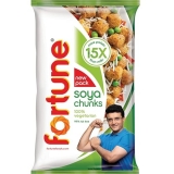 Fortune Soya Chunks, 15X More Protein Than Milk, 1Kg/1Kg+100G (Item Weight May Vary)