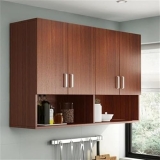 Spyder Craft Matte Finish EA116 Wall Mounted Kitchen Cabinet Multi-Purpose Cabinet for Kitchen |Living Room & Bedroom|Bathroom Organizer Color: Walnut-Brown || Assembly -DIY (Do-It-Yourself)