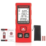 FREEMANS PROECO-L40 40m Laser Distance Meter with Area, Volume, Pythagorean Measurement and Self-Calibration Function, Carry Bag and Batteries Included, Best Suitable for Indoor Measurements