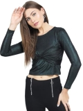 Tokyo TALKIES Women Regular Fit Round NECKSleeveless Tops TTTP005942 Black XS