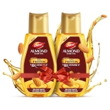 Dabur Almond Hair Oil – 580ml(290ml*2) | Provides Damage Protection | Non Sticky Formula | For Soft & Shiny Hair | With Almonds, Keratin Protein, Soya Protein & 10X Vitamin E