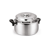 Signora Ware Hot Delight Casserole with Handles Belly Shape Insulated Stainless Steel,Insulated Thermal Serving Bowl,Elegant Hot Pot Food Warmer/Cooler for Long Duration,1000Ml,Set of 1,Silver