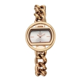 Fastrack Vyb Spotlight with Quartz Analog Silver Dial Rose Gold Brass Strap Watch for Women – FV60146WM01W