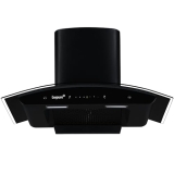 Livpure Avian 90 cm | Curved Glass | 1450 m³/hr Suction | Filterless | Touch & Gesture Control | Low Noise | 10 Years Motor + 2 Years Comprehensive Warranty | Black