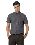 United Colors of Benetton Men’s Slim Shirt (5NS13U008I_Charcoal XL)