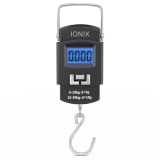 IONIX Weight Machine for Luggage, Wait Machine, Luggage Wighing Scale, Digital Weighing Scale, Bag Weighing Scale for Luggage, Electronic Portable Fishing Hook Type Digital LED Screen, 50 kg (Black)