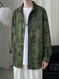 Try This Men Color Block Casual Green, Multicolor Shirt