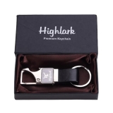 Highlark Luxury Metal & Leather Keychain for Men | Premium Car Key Holder | Stylish & Durable Designer Key Ring