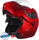 STUDDS Ninja 3G Motorbike Helmet(Cherry Red)