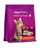 Amazon Basics Dry Cat Food | 1 Kg Trial Pack| Ocean Fish | with Real Chicken Meat & Fish | Suitable for Adult Cats | Packed with Protein | Suitable for All Breeds
