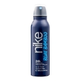 NIKE – Blue Bamboo 200 ml, Deodorant Man Spray, Anti-Stain Deodorant for All Skin Types, 0% Aluminium Salts, Long Lasting, Marine Woody Aromatic Fragrance