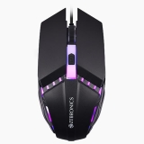 ZEBRONICS PHERO Wired Gaming Mouse with up to 2400 DPI, Rainbow LED Lights, DPI Switch, High Precision, Plug & Play, 4 Buttons